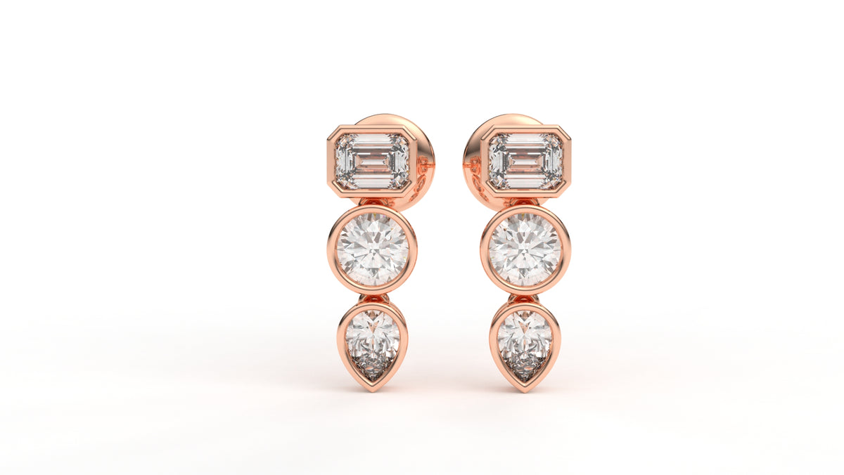 1.19 CTW Lab-Grown Diamond Drop Earrings