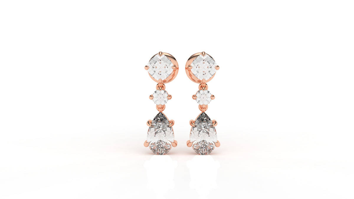2.71 CTW Lab-Grown Diamond Drop Earrings