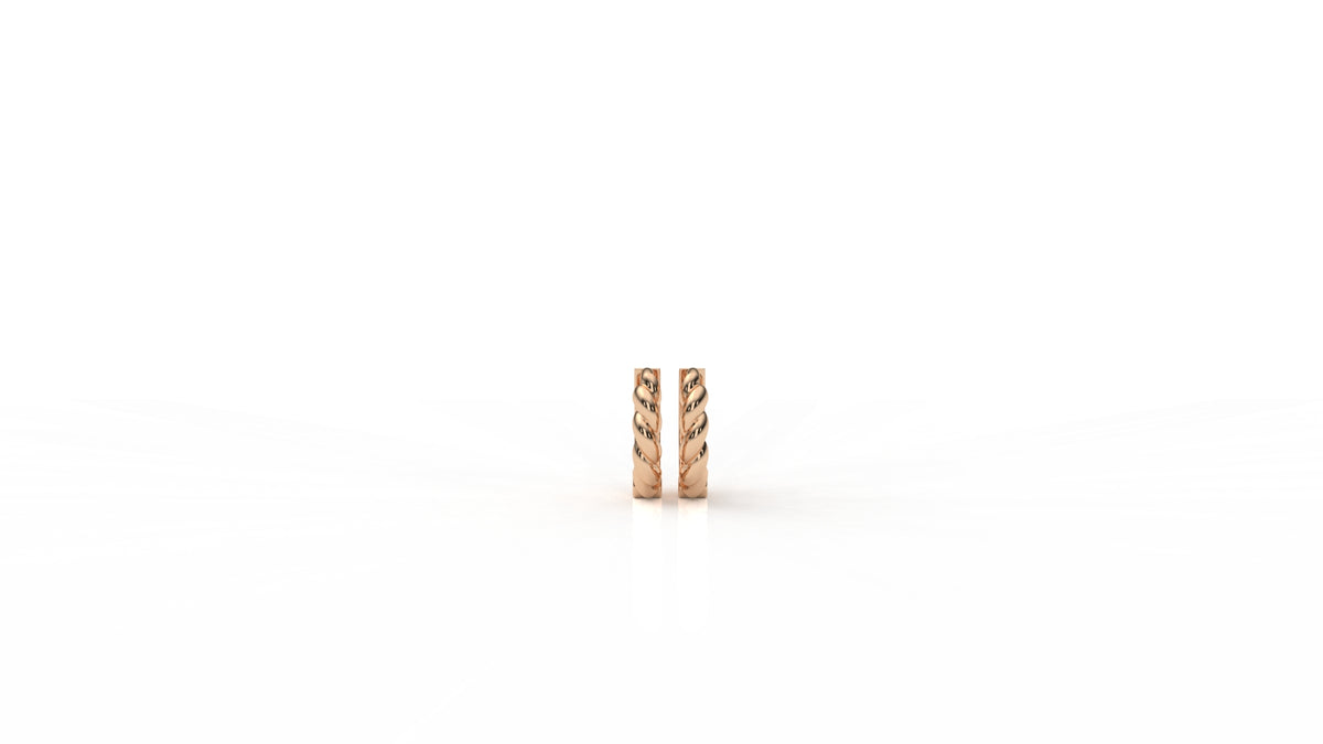 Rose gold earrings GLAM NYC