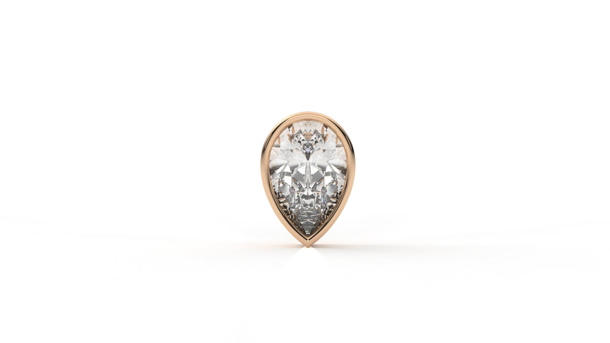 2.00 CTW Pear Shaped Diamond Solitaire Pendant