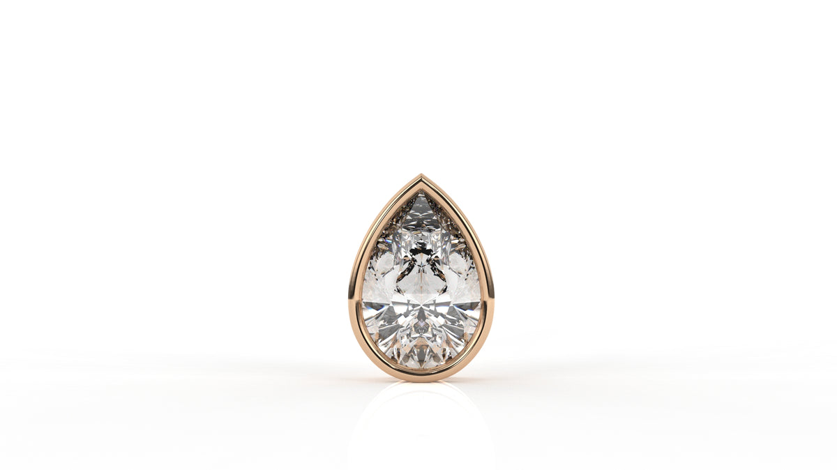 2.00 CTW Pear Shaped Diamond Solitaire Pendant