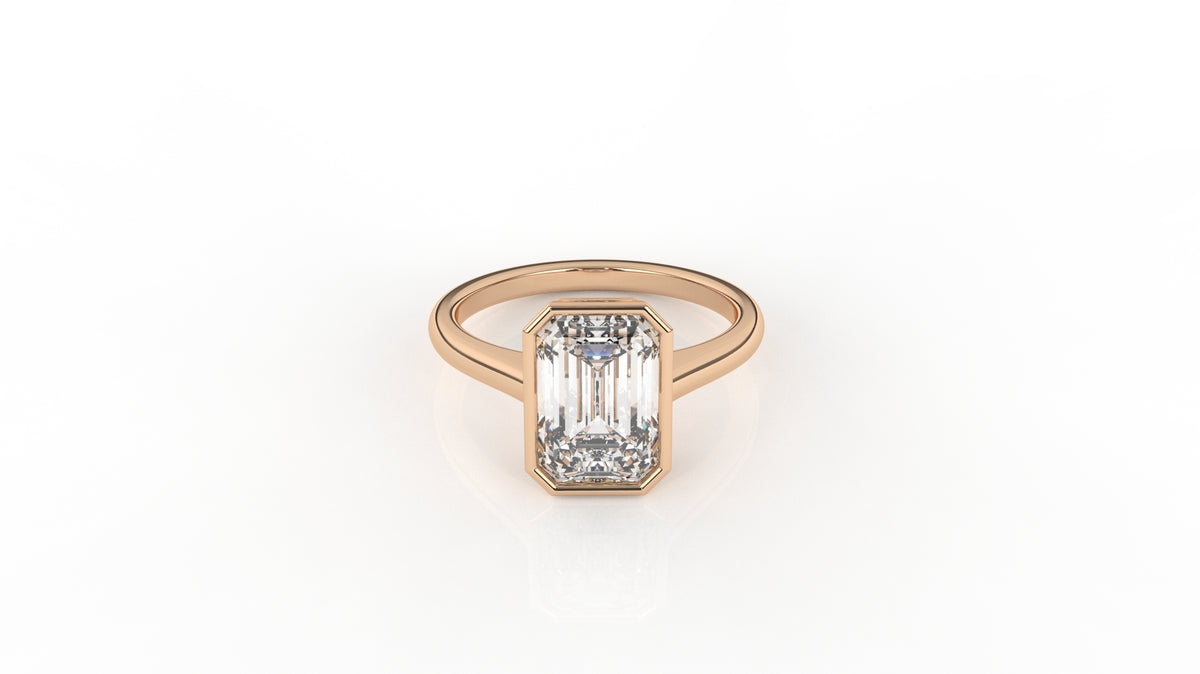 3 CT Emerald Cut Diamond Solitaire Ring