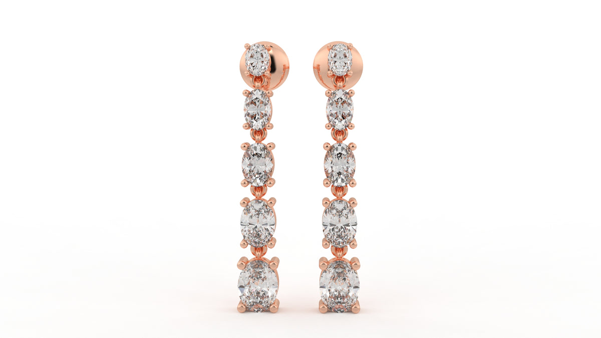 3.38 CTW Diamond Drop Earrings