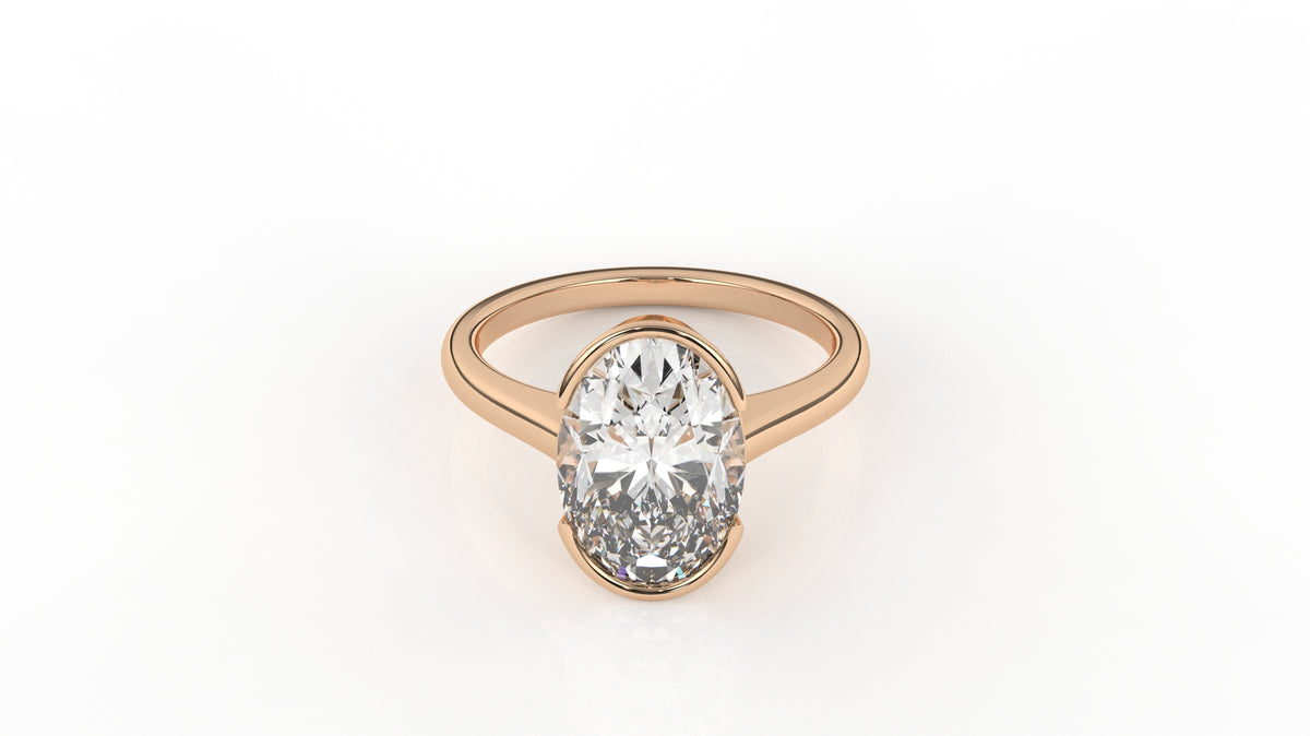 3.00 CTW Oval Diamond Solitaire Ring