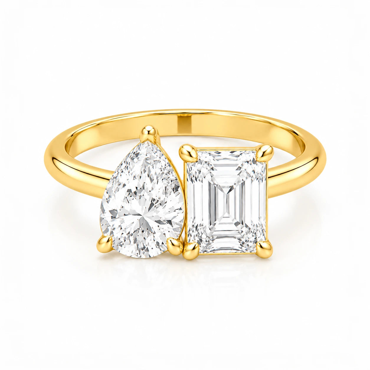 4.00 CTW Pear Diamond Engagement Ring - Main