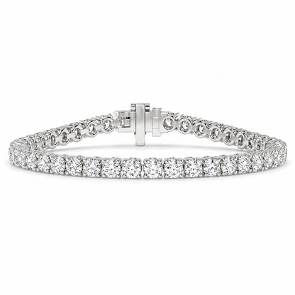 4.20 CTW Chevron Diamond Bangle Bracelet-1