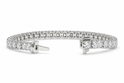 4.20 CTW Chevron Diamond Bangle Bracelet-5