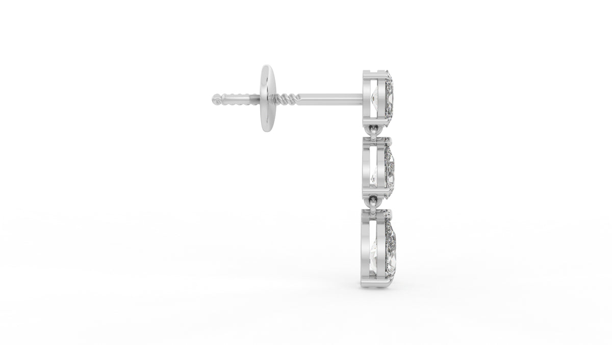 2.00 CTW Lab-Grown Diamond Drop Earrings