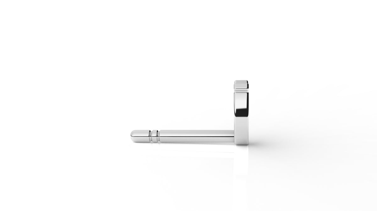 Silver horseshoe-shaped earrings GLAM NYC