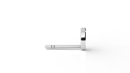Silver horseshoe-shaped earrings GLAM NYC