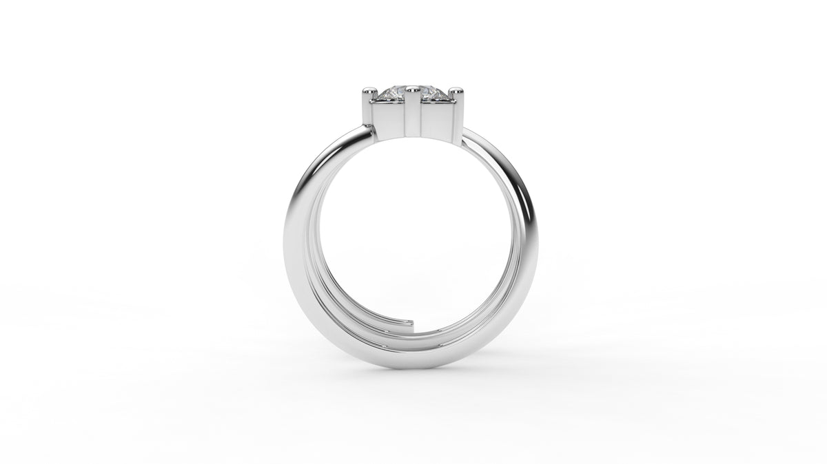 0.75 CTW Diamond Spiral Wrap Ring