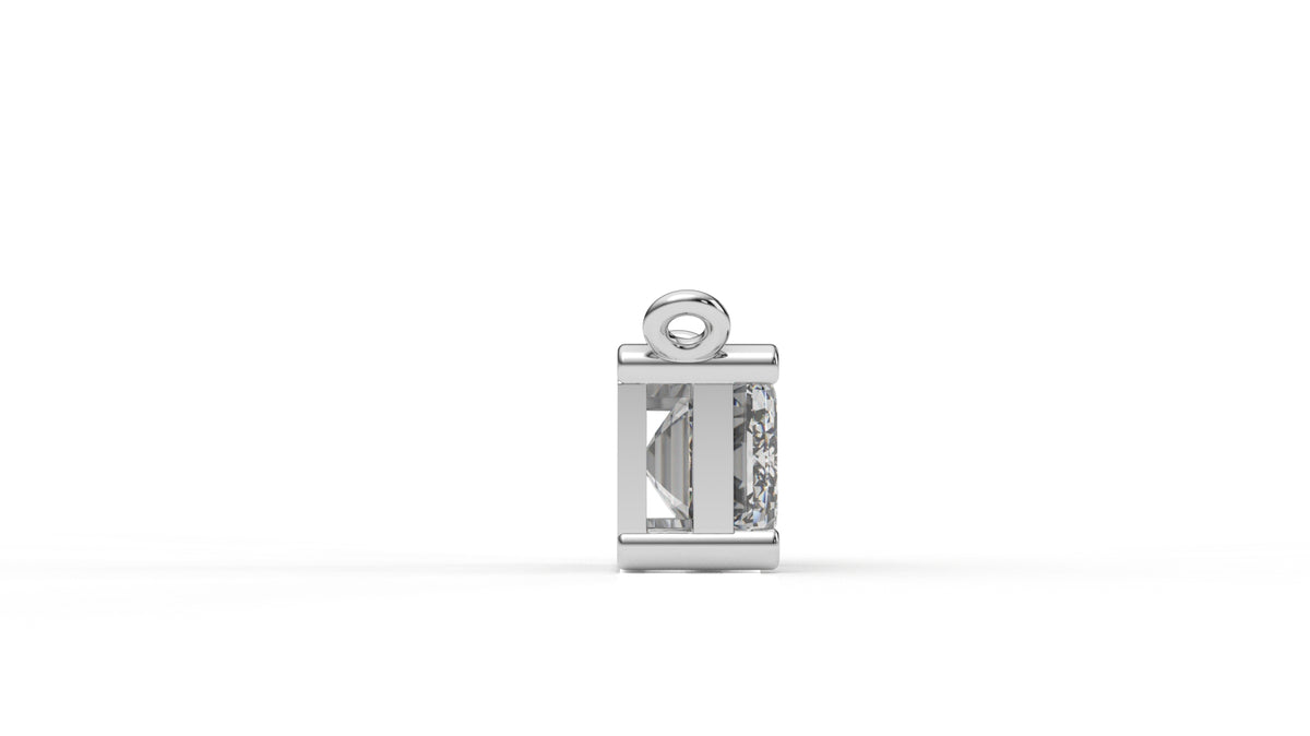 2.00 CTW Emerald Cut Diamond Solitaire Pendant