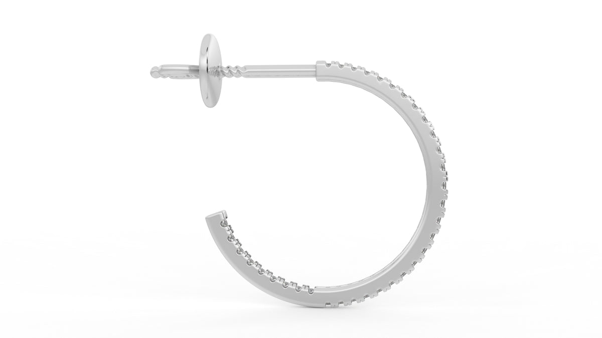 0.41 CTW Diamond Inside-Out Hoop Earrings