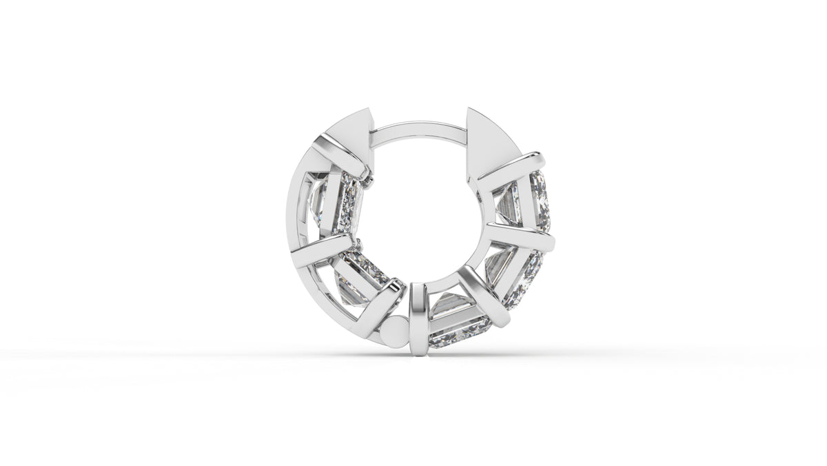 10.00 CTW Lab-Grown Diamond Hoop Earrings