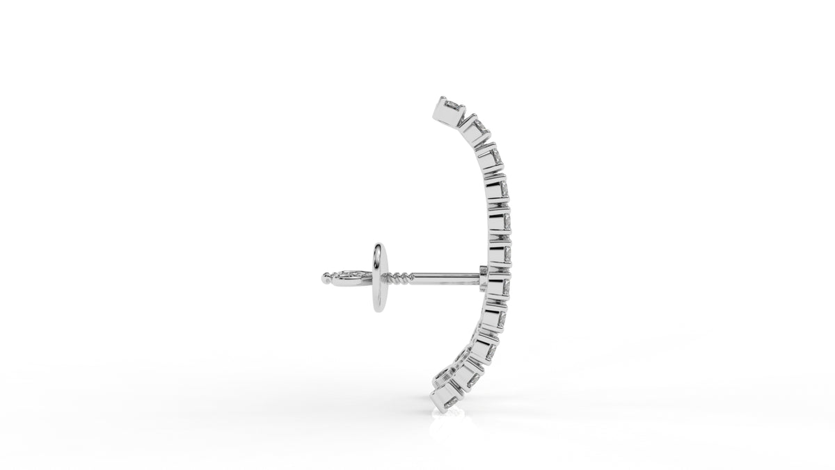 1.67 CTW Lab-Grown Diamond Hoop Earrings