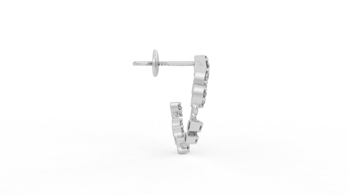 0.73 CTW Diamond Hoop Earring