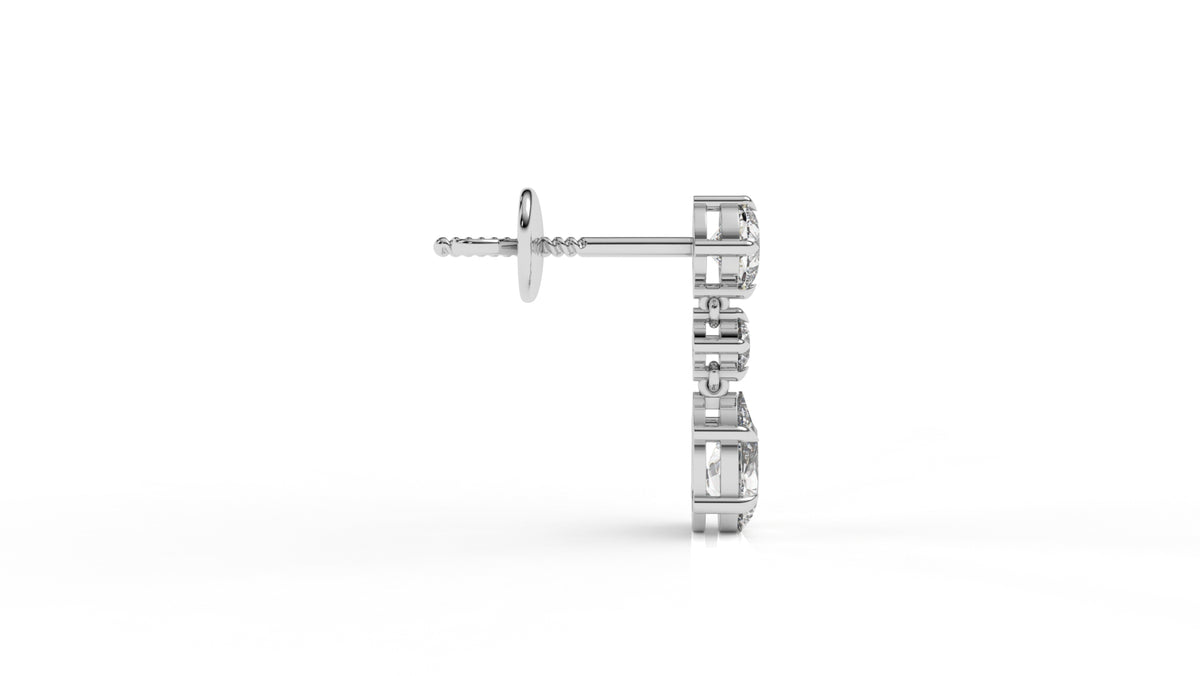2.71 CTW Lab-Grown Diamond Drop Earrings