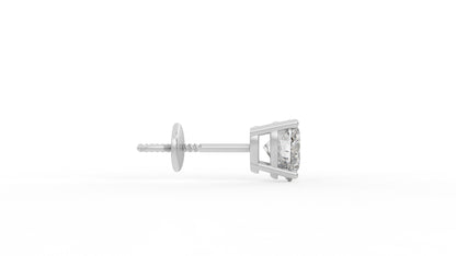 3.00 CTW Heart-Shaped Diamond Stud Earrings