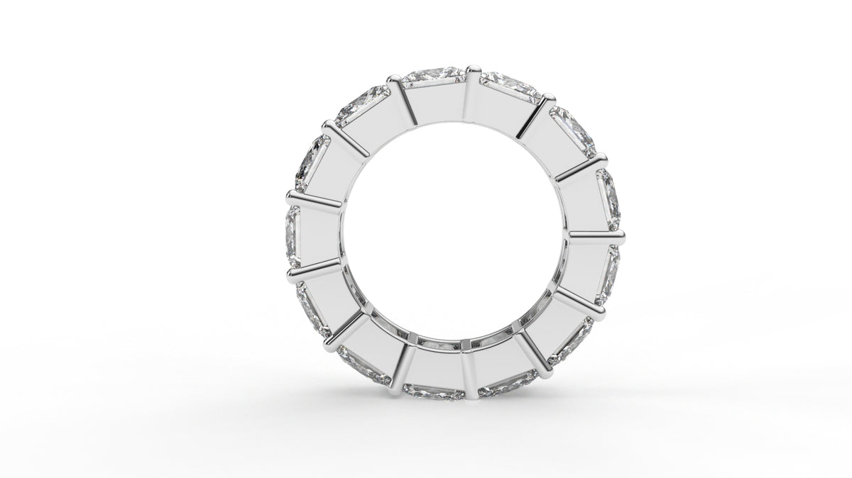 13 CTW Princess Cut Diamond Eternity Wedding Band