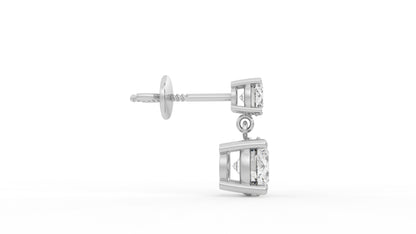 3.80 CTW Diamond Drop Earrings