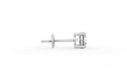 3 CTW Diamond Cluster Stud Earring