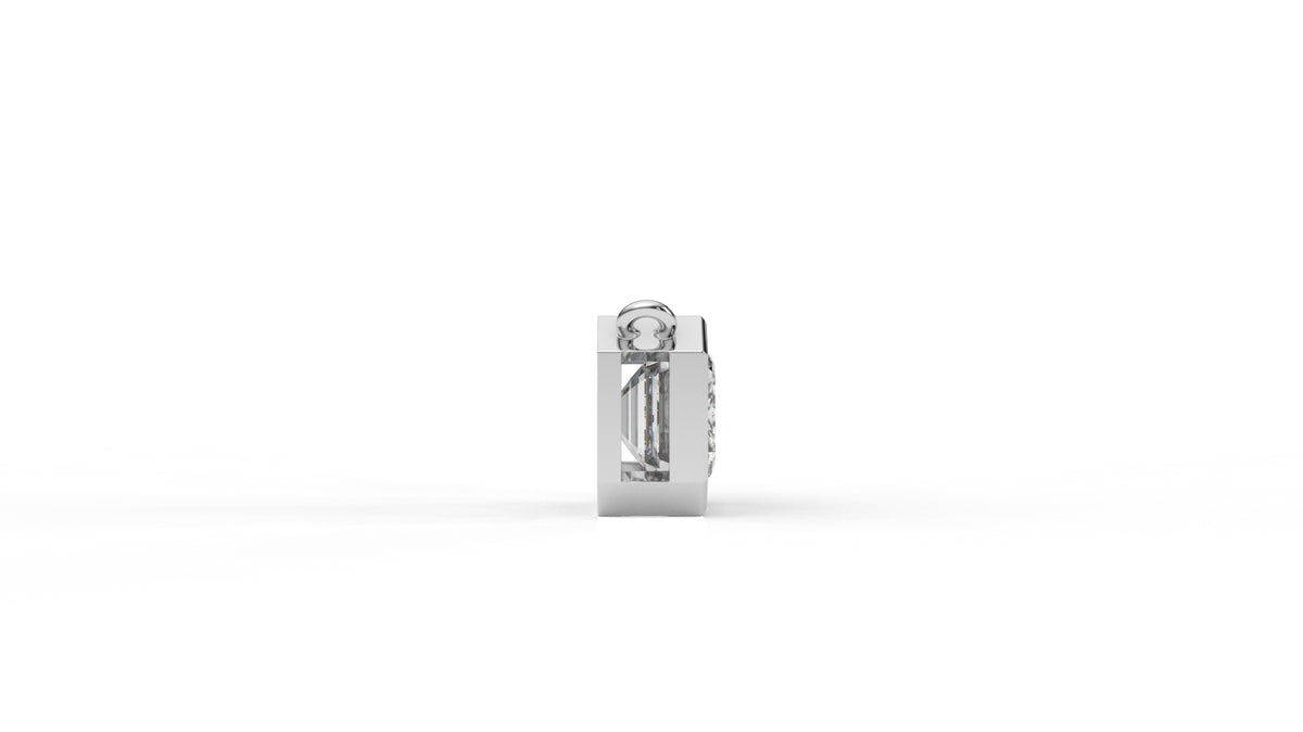 3.00 CTW Emerald Cut Diamond Solitaire Pendant