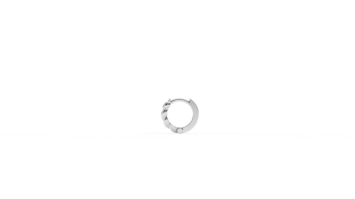 Silver earrings GLAM NYC