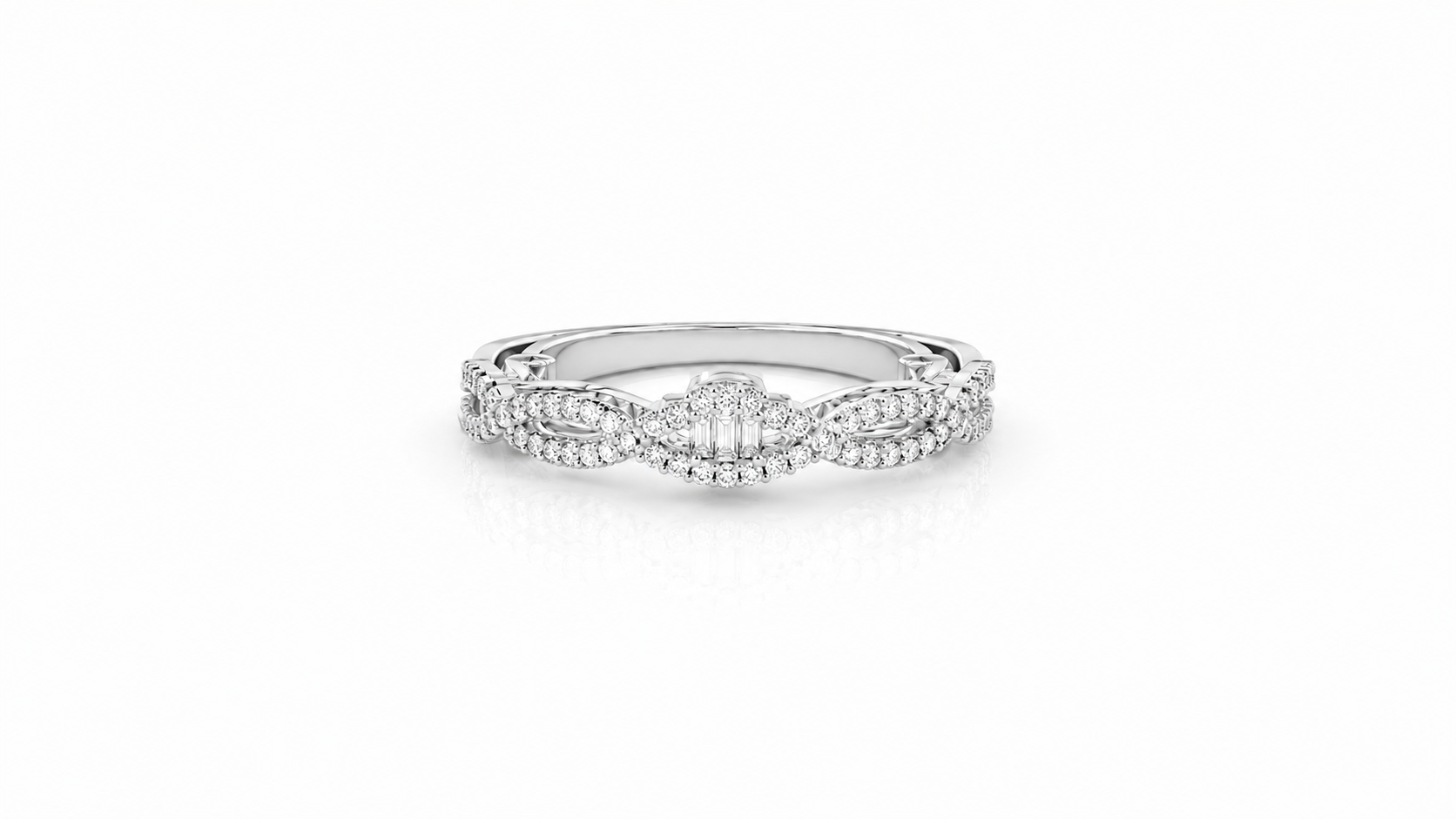 0.26 CT Diamond Infinity Band Ring