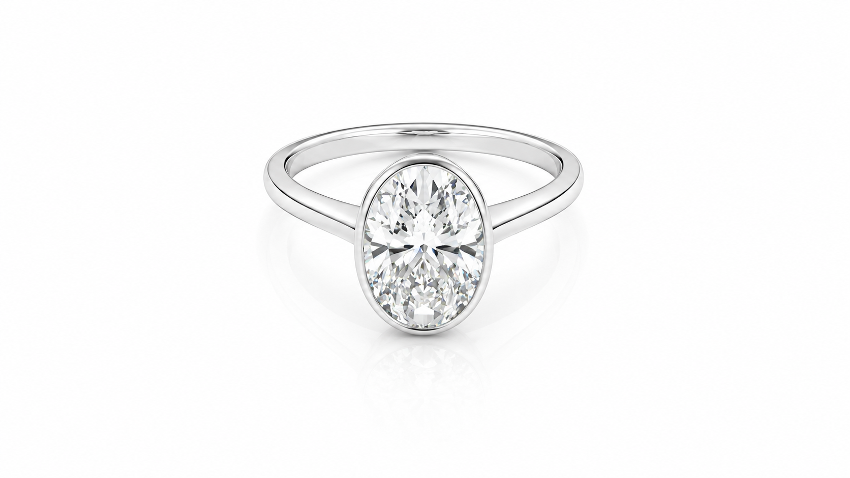3.00 CTW Oval Diamond Solitaire Ring
