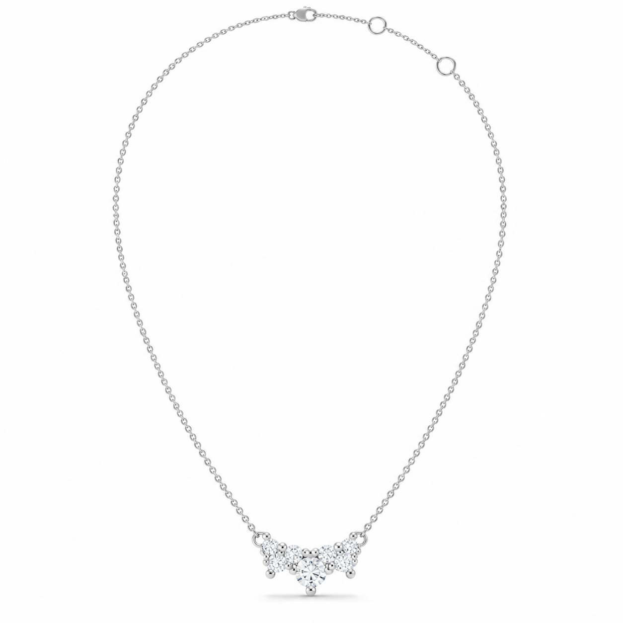 Celestial Cluster Diamond Pendant Necklace – 0.53 CTW