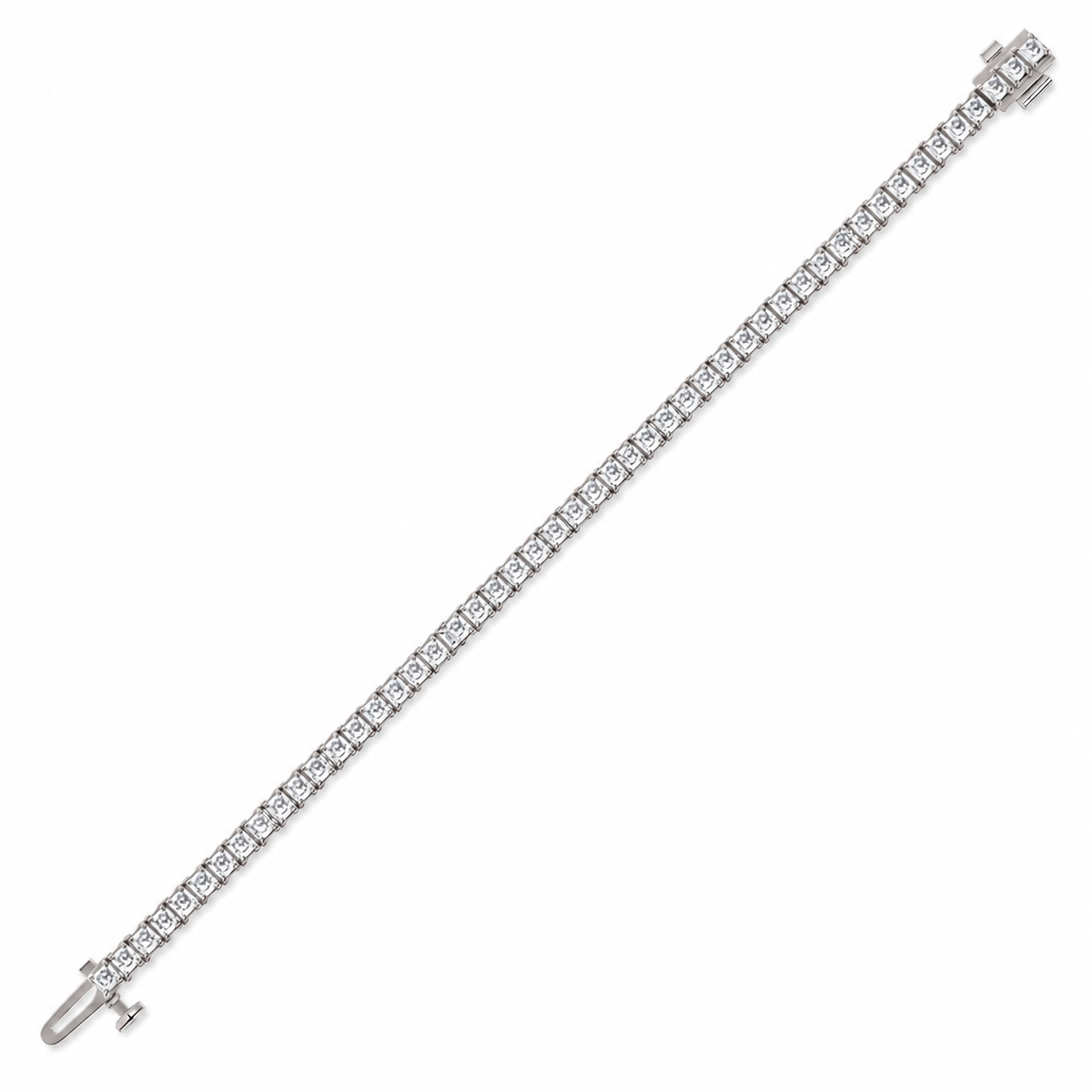 5.84 CTW Diamond Tennis Bracelet-10
