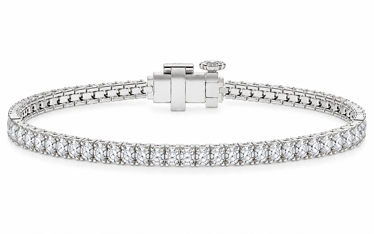 5.84 CTW Diamond Tennis Bracelet-3