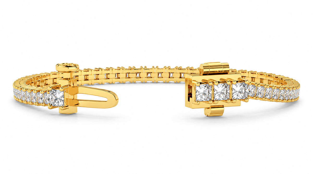 5.84 CTW Diamond Tennis Bracelet-5
