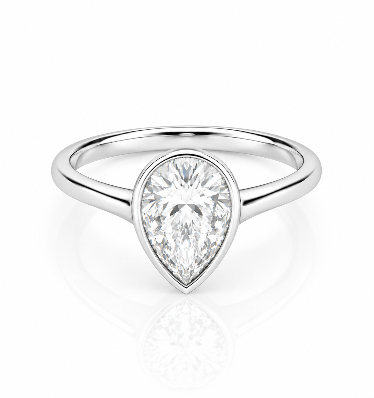 2.00 CTW Pear Diamond Solitaire Ring