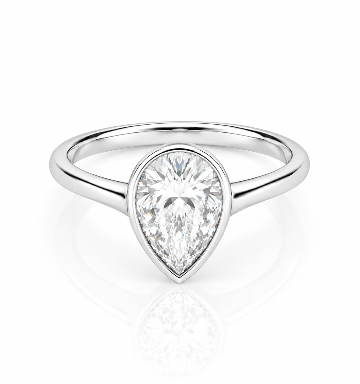 2.00 CTW Pear Diamond Solitaire Ring