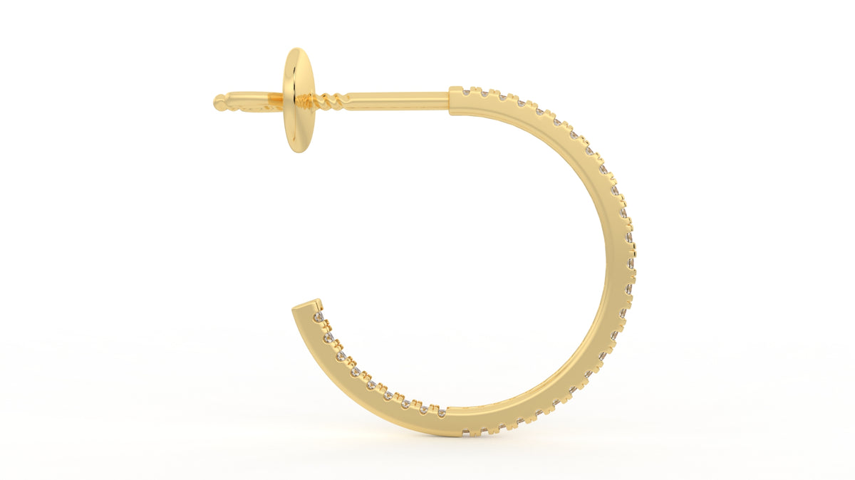 0.41 CTW Diamond Inside-Out Hoop Earrings
