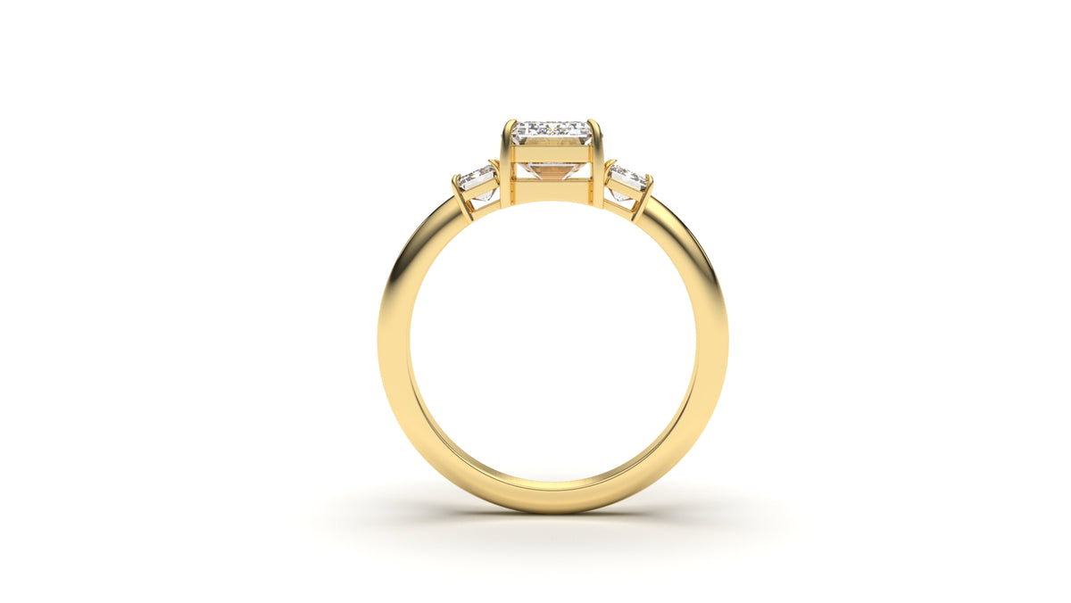 2.50 CTW Emerald Cut Diamond Engagement Ring