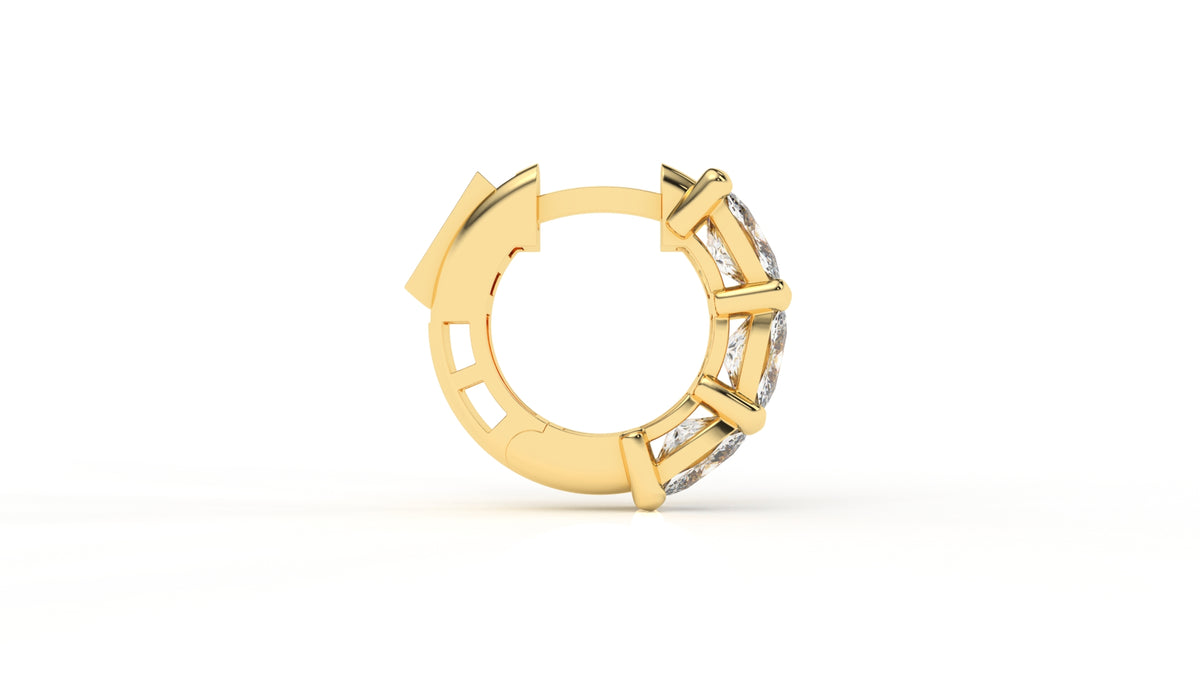 3.00 CTW Lab-Grown Diamond Hoop Earrings