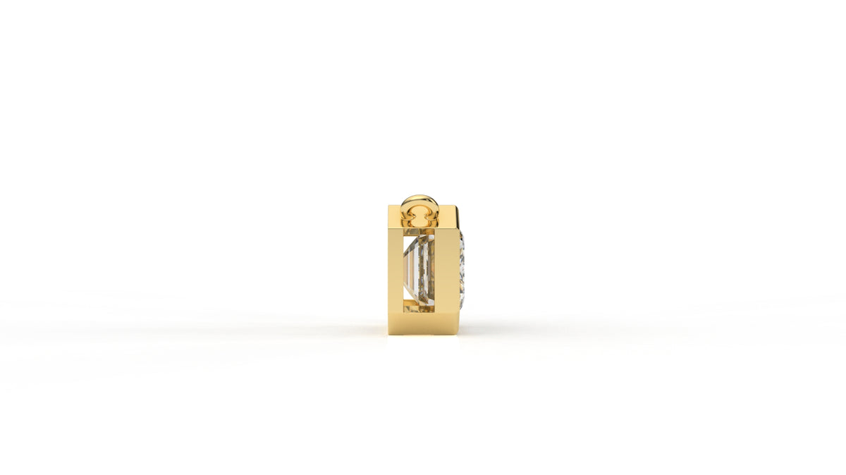 3.00 CTW Emerald Cut Diamond Solitaire Pendant