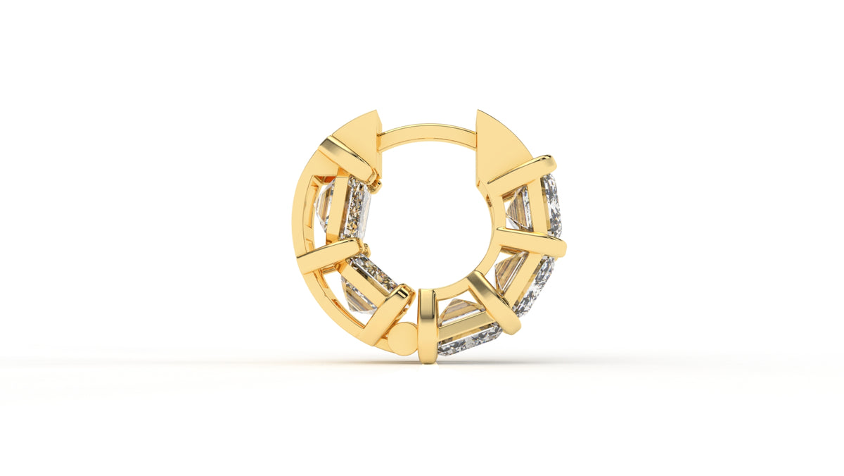 10.00 CTW Lab-Grown Diamond Hoop Earrings