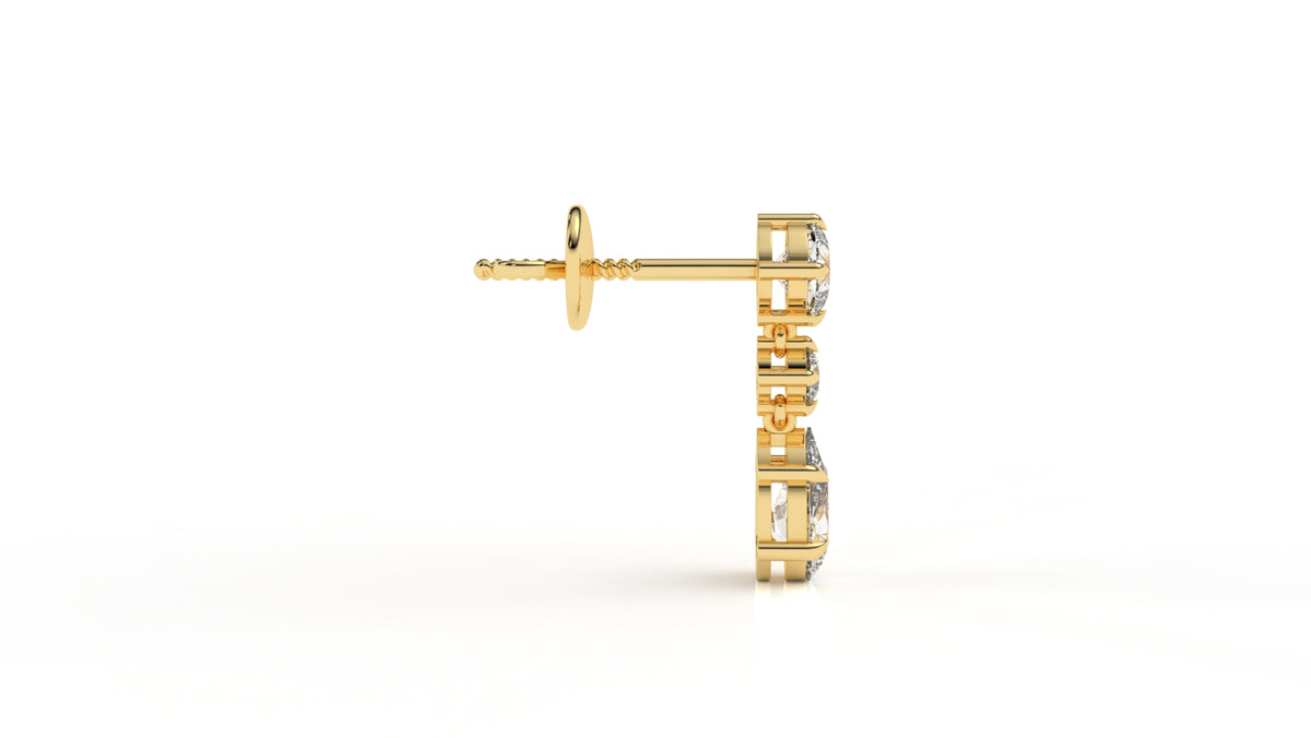 2.71 CTW Lab-Grown Diamond Drop Earrings