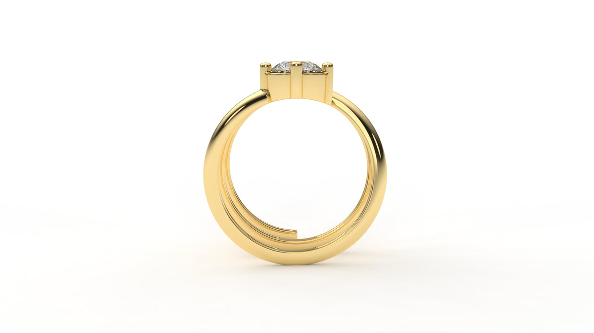 0.75 CTW Diamond Spiral Wrap Ring