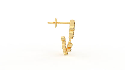 0.73 CTW Diamond Hoop Earring
