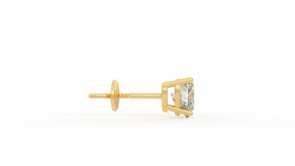3.00 CTW Heart-Shaped Diamond Stud Earrings