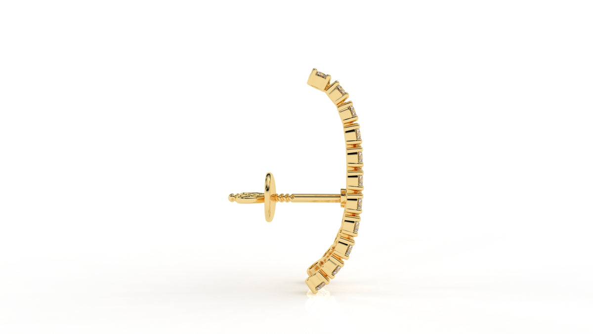 1.67 CTW Lab-Grown Diamond Hoop Earrings