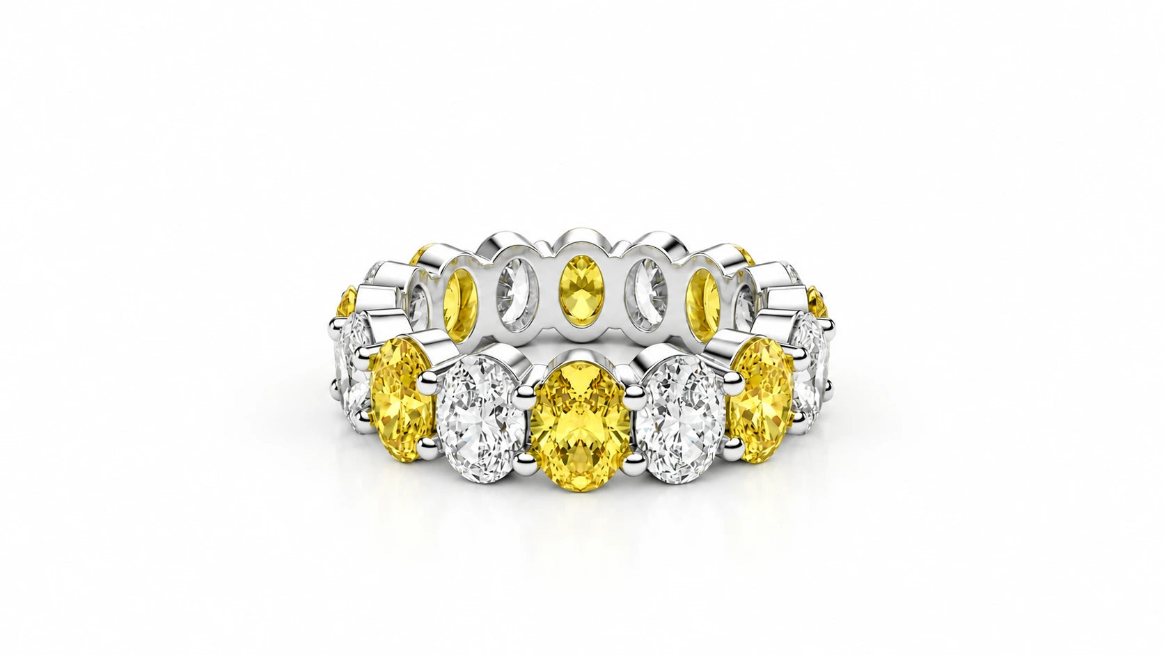 6.40 CTW Diamond Eternity Wedding Band - Main
