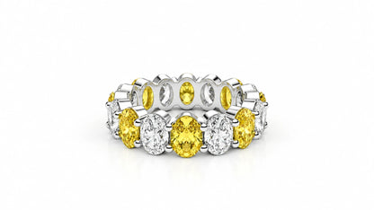 6.40 CTW Diamond Eternity Wedding Band - Main