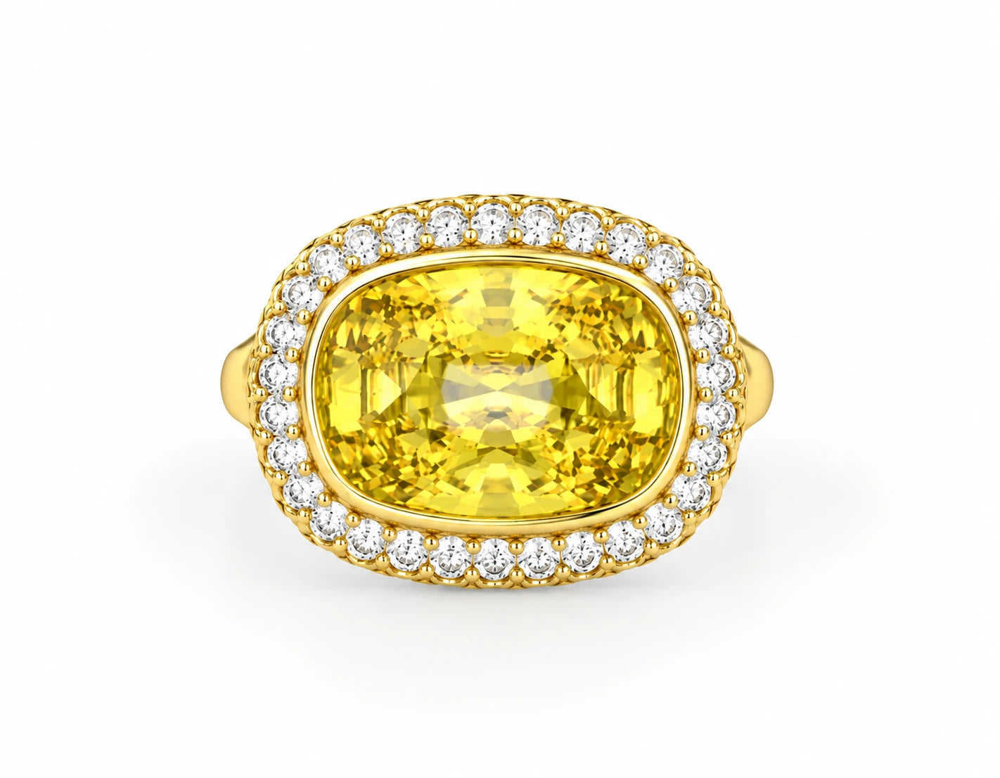 6.56 CTW Cushion Diamond Solitaire Ring - Main