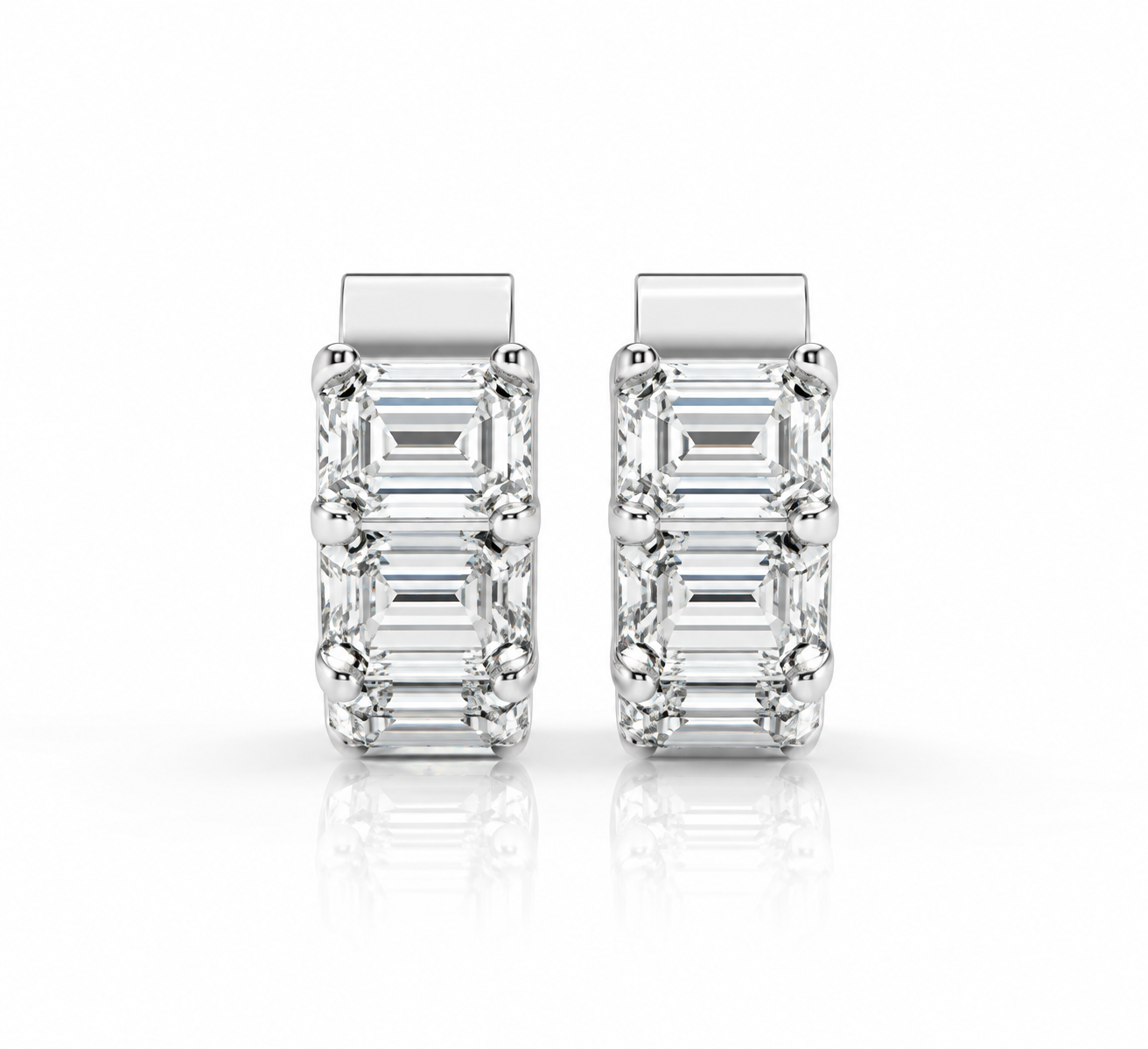10.00 CTW Lab-Grown Diamond Hoop Earrings