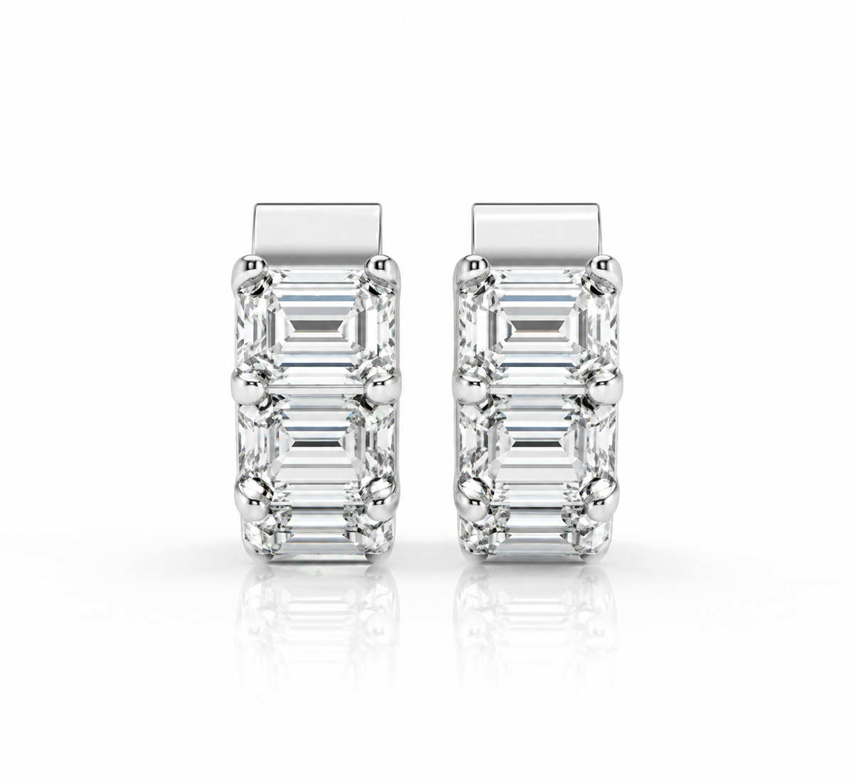 10.00 CTW Lab-Grown Diamond Hoop Earrings